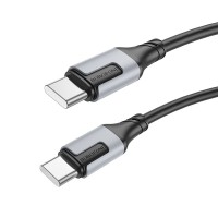  USB kabelis Borofone BX101 60W USB-C to USB-C 1.0m black 